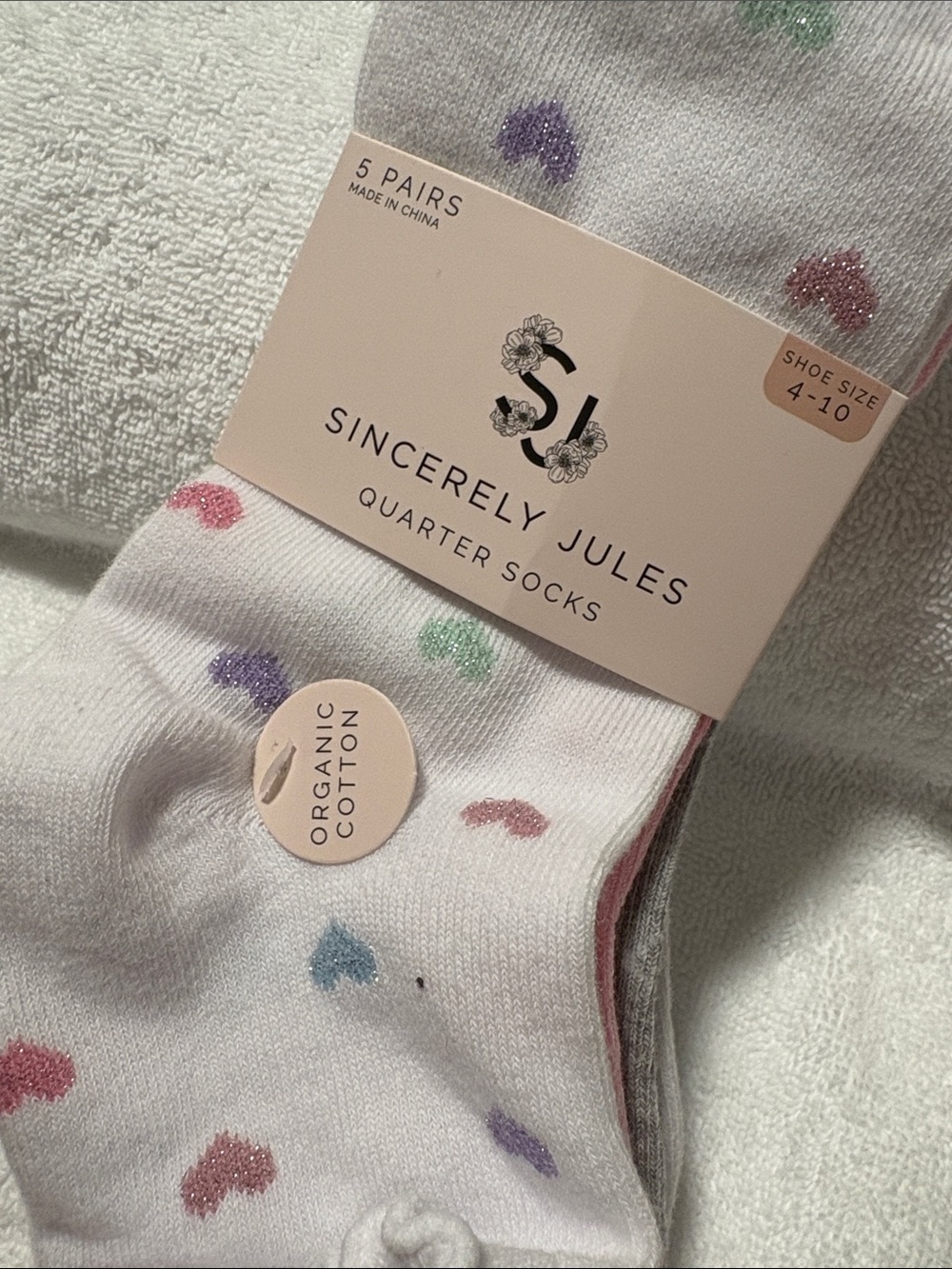 SOLD New Sincerely Jules 5 Pairs Multicolored Woman’s Socks Fits Sz 4 - 10 - Picture 2 of 4